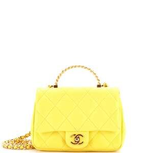 Chanel Resin Chain Top Handle Flap Bag #251830C47B